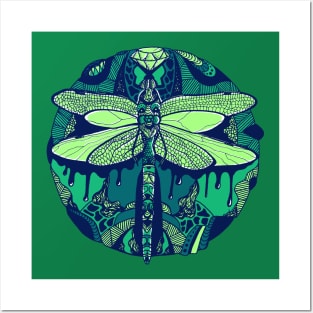 Ngreen Circle of the Dragonfly Posters and Art